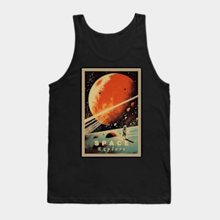 Space Vintage Travel Poster Tank Top